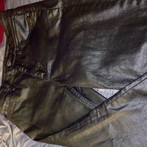LEATHER PANTS SIZE 6 H and M